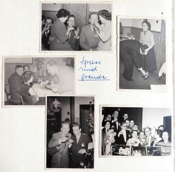 Historische Aufnahme: Betriebsfest im Januar 1956